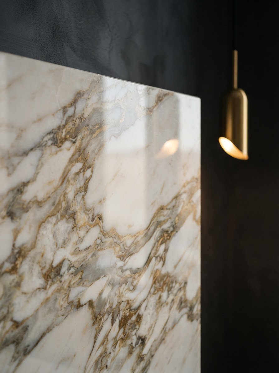 Calacatta marble stone grain panel